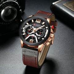 CURREN 8329 Men's Waterproof Multifunction Watch