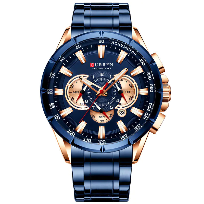 Curren 8363 Men's Multifunctional Waterproof Watch