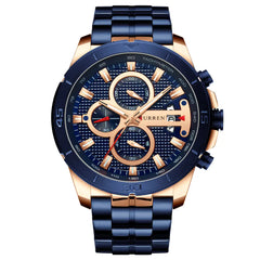 CURREN Men's Durable Waterproof Quartz Watch