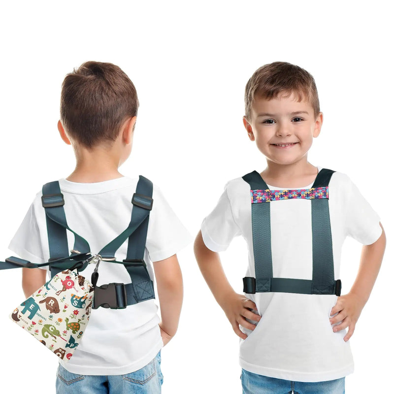 Safety Walking Harness for Older Children Kids Secure Walking Leash with Adjustable Tether for AutismSpecial Needs ADHD ASD Child Youth Autism Elopement Harness with Pouch