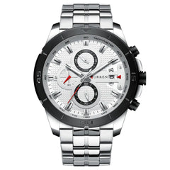 CURREN Men's Durable Waterproof Quartz Watch