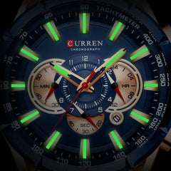 Curren 8363 Men's Multifunctional Waterproof Watch